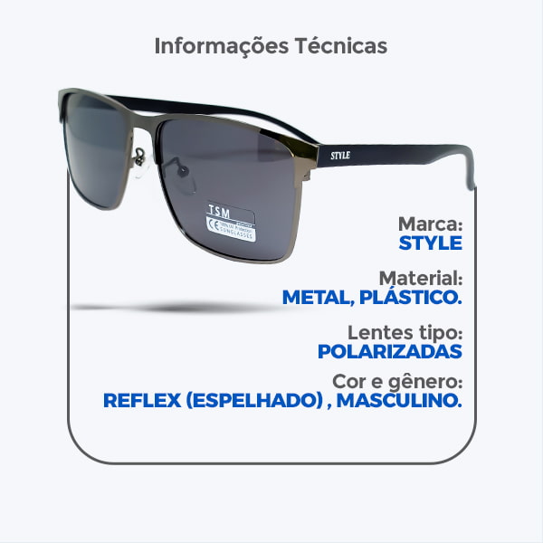 Óculos de Sol Style 9266 Detalhes